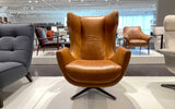 Hand-stitched Italian leather cover | Alto Modern Motion Swivel Chair | Mofit Home Furniture