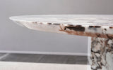 Evander Marble Round Dining Table