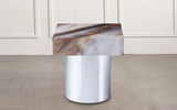 Isadora Sintered Stone Square Side Table