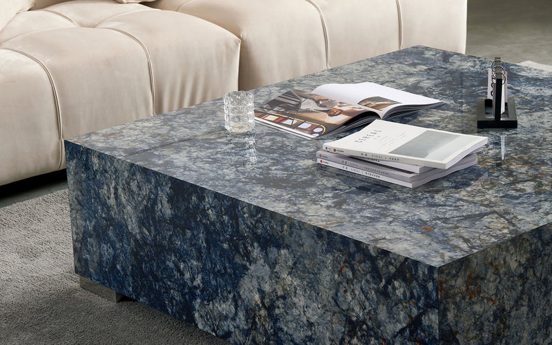 Evander Sintered Stone Square Coffee Table