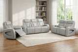 Lavorno Modern Leather Reclining Sofa Set