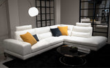 Grecale Modern Motion Sectional Sofa with Adjustable Headrests