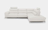 Grecale Modern Motion Sectional Sofa with Adjustable Headrests