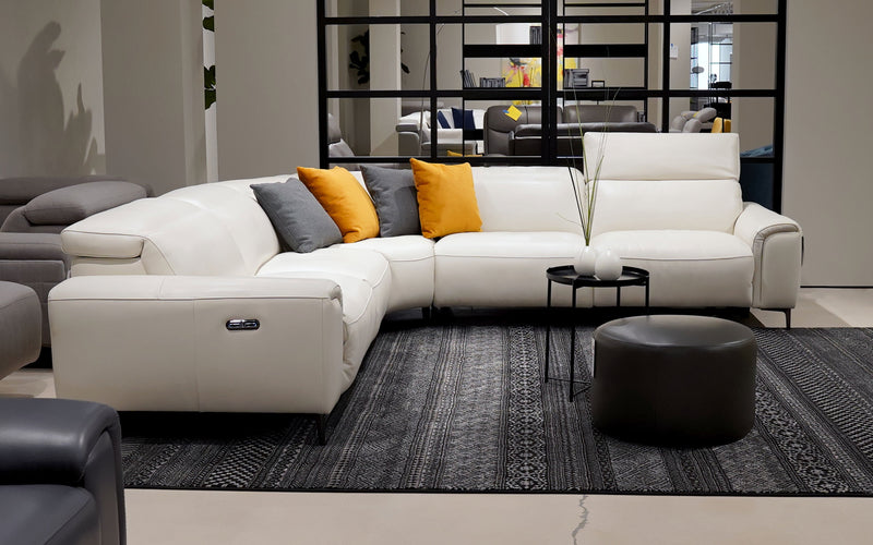 Girasole 5pc Modern Motion Reclining Sectional