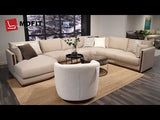 Solanus Modern Motion Sectional Sofa